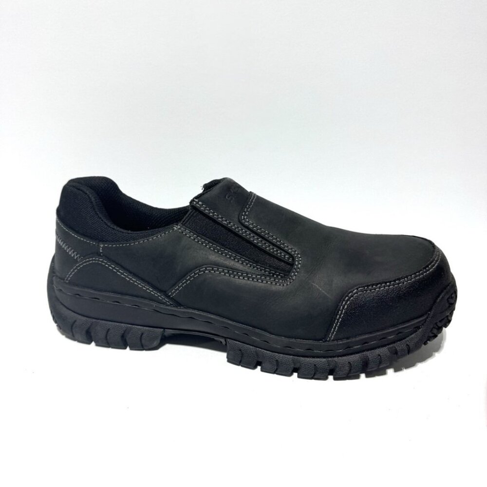 Skechers Mens Hartan Steel Toe Work Shoes Black Size 12 M